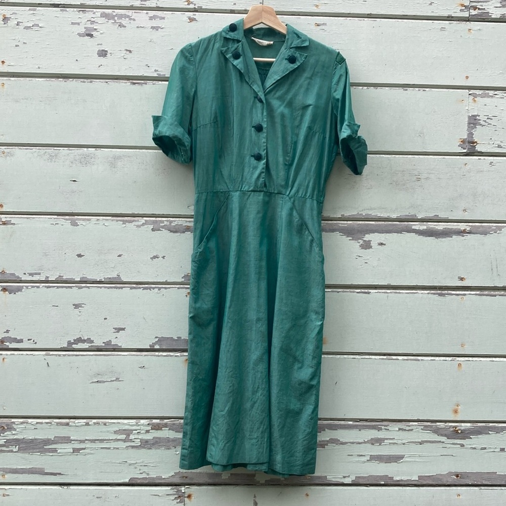 Vintage Green Girl Scouts Dress Uniform size women’s small